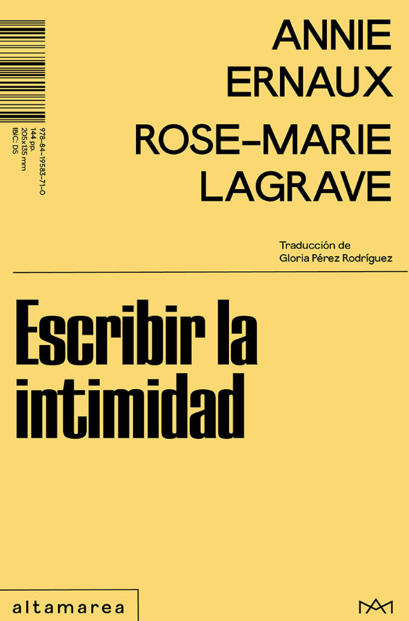 Escribir la intimidad | Annie Ernaux y Rose-Marie Lagrave