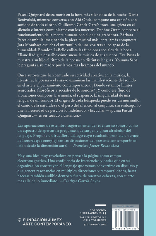 La materia del sonido | Antología