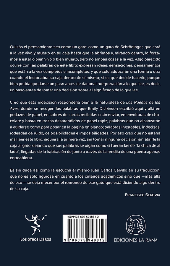 Las ruedas de las aves | Emily Dickinson