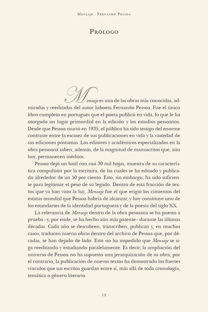 Mensaje | Fernando Pessoa