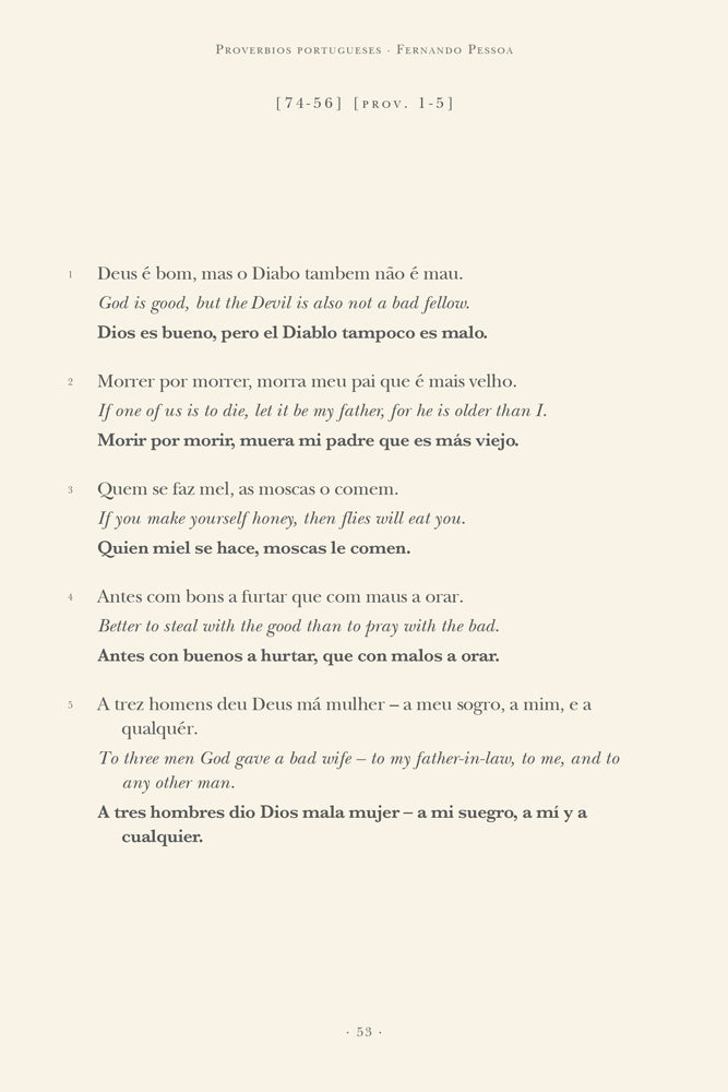 Proverbios portugueses | Fernando Pessoa