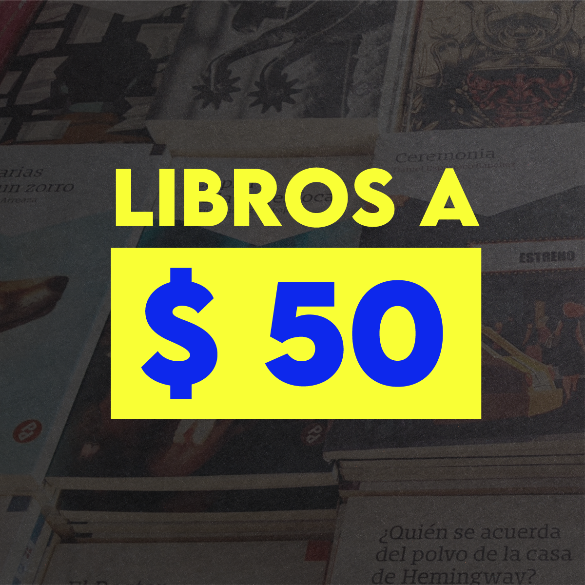 Libros hasta $ 50