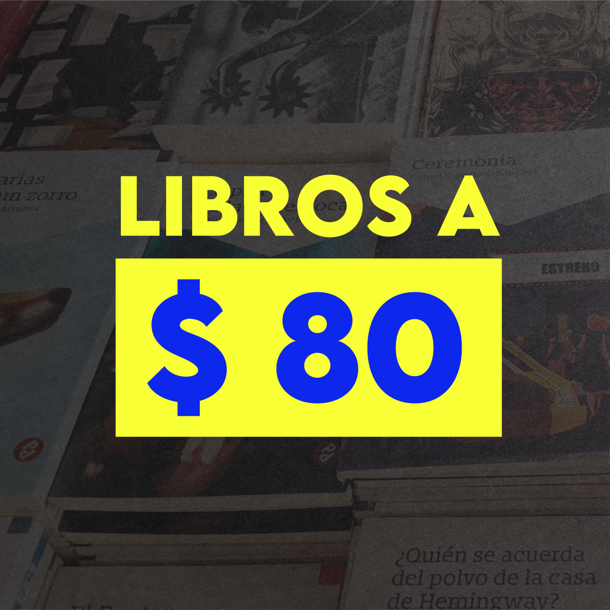 Libros a $ 80