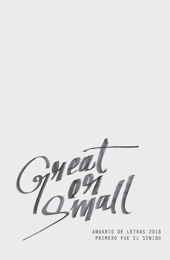 Great or small | Anuario de letras 2018