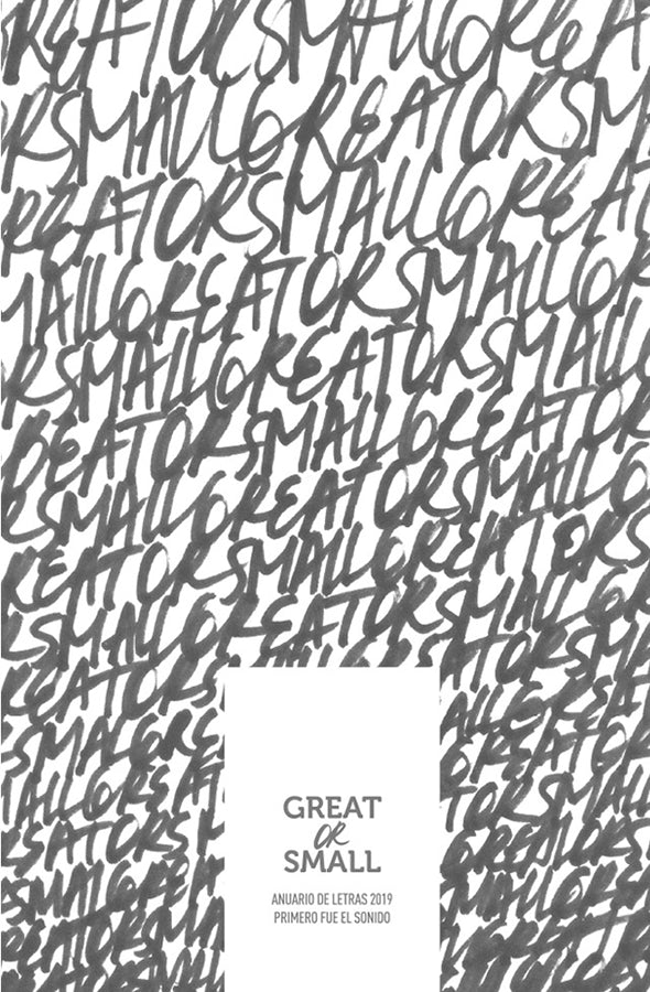 Great or small | Anuario de letras 2019