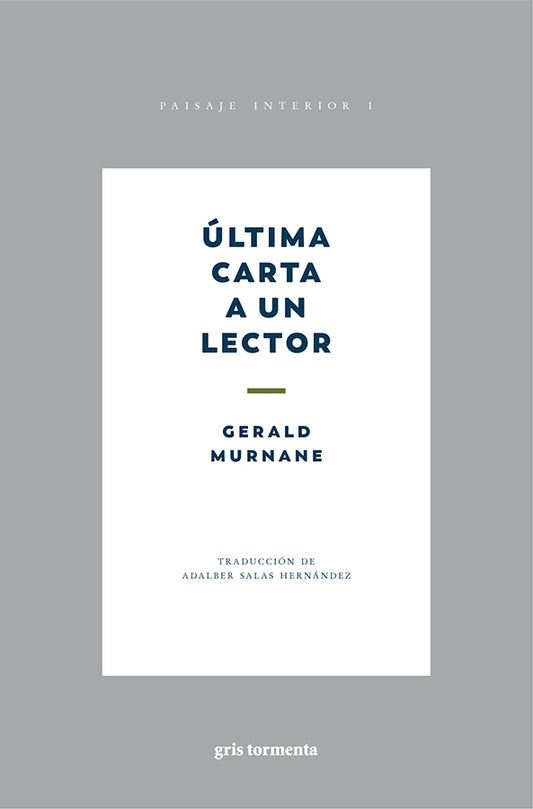 Última carta a un lector | Gerald Murnane