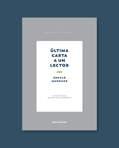 Última carta a un lector | Gerald Murnane