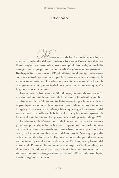 Mensaje | Fernando Pessoa