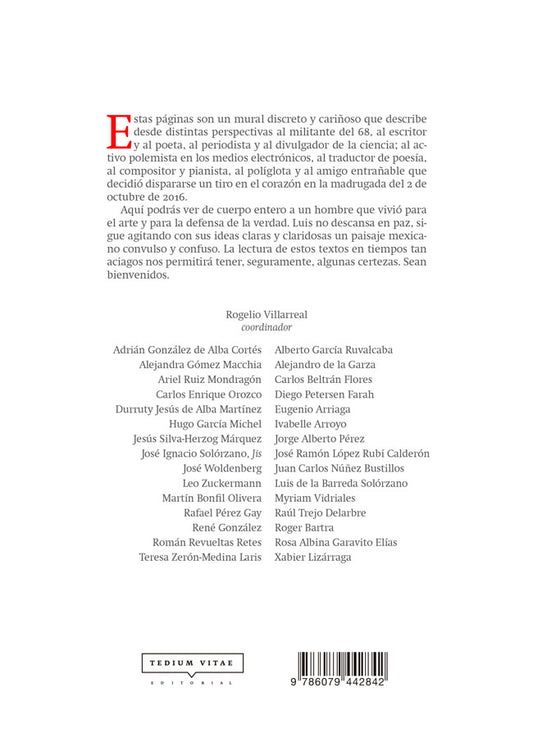 Luis Gonzalez de Alba: un hombre libre | Antologia
