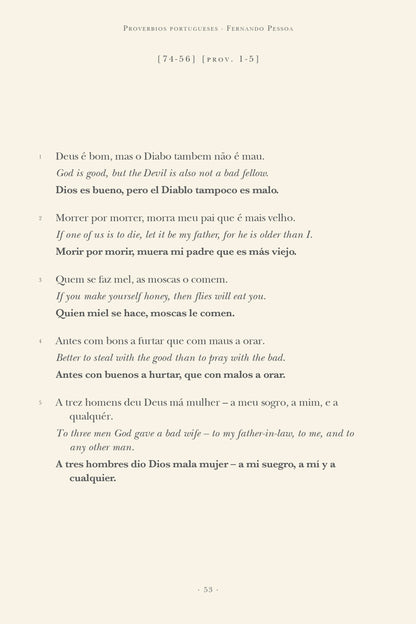 Proverbios portugueses | Fernando Pessoa