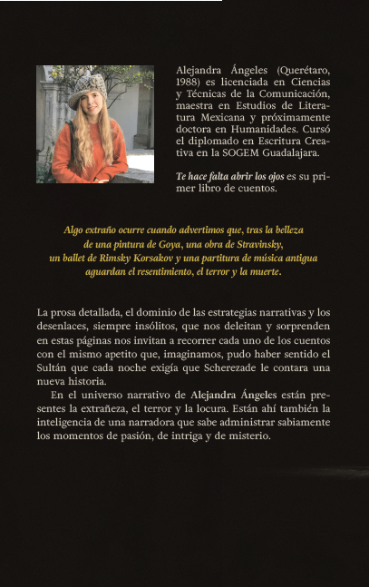 Te hace falta abrir los ojos | Alejandra Ángeles